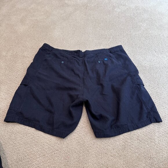 Tommy Bahama Cargo Shorts Relax Key Grip 9.5-inch Blue Flat Front Size 42 #TR808 - Picture 9 of 12